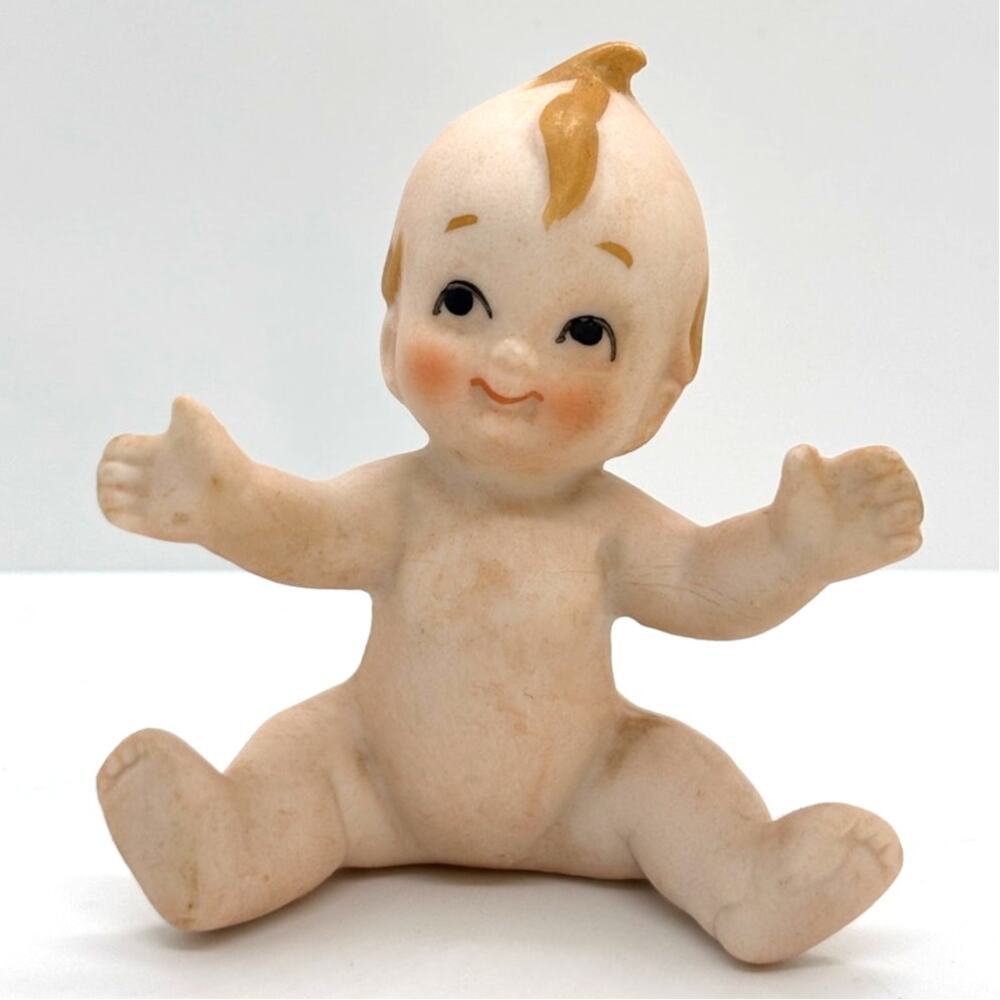 Vintage 1950's Lefton Porcelain Kewpie Doll/Baby Figurine, Made in Japan